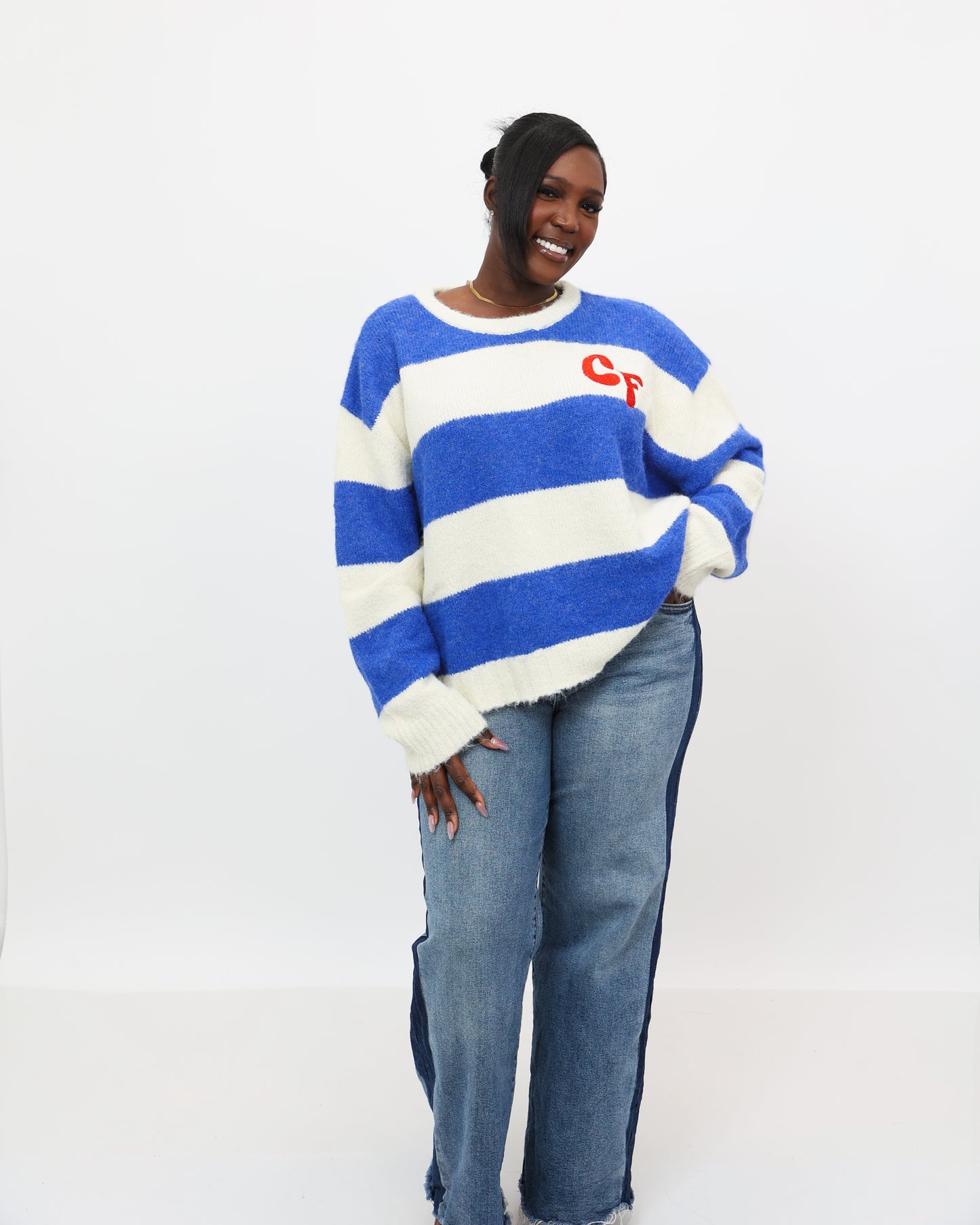 Stripped Knit Sweater