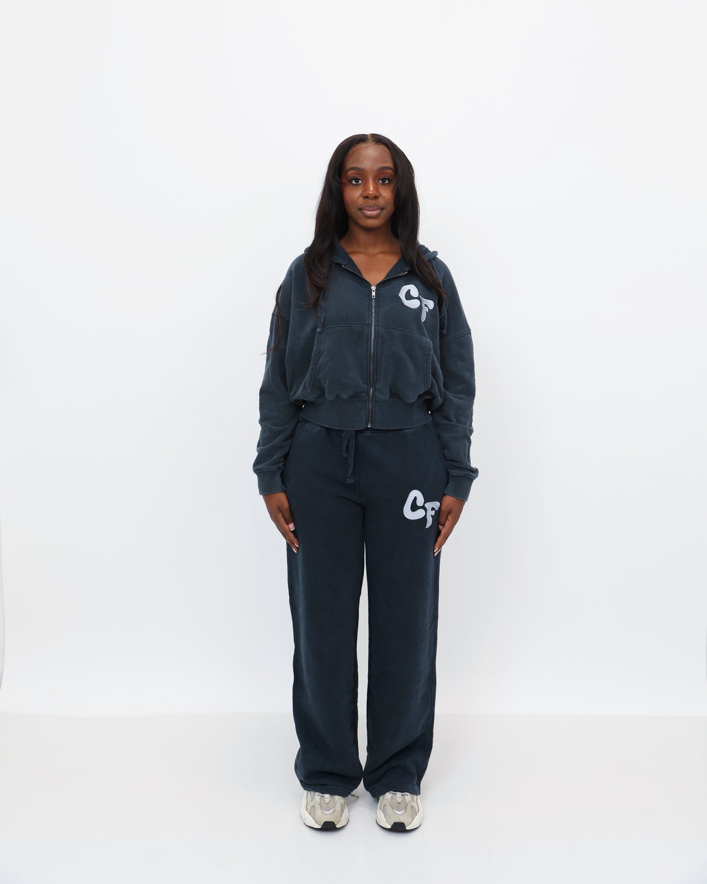 Navy-Gray "Carefree" Sweatsuit