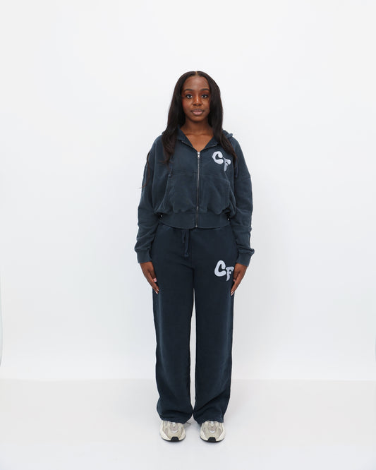 Navy-Gray "Carefree" Sweatsuit
